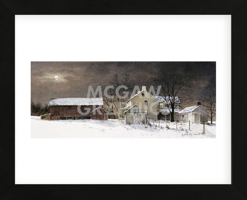 Winter Moon  (Framed) -  Ray Hendershot - McGaw Graphics