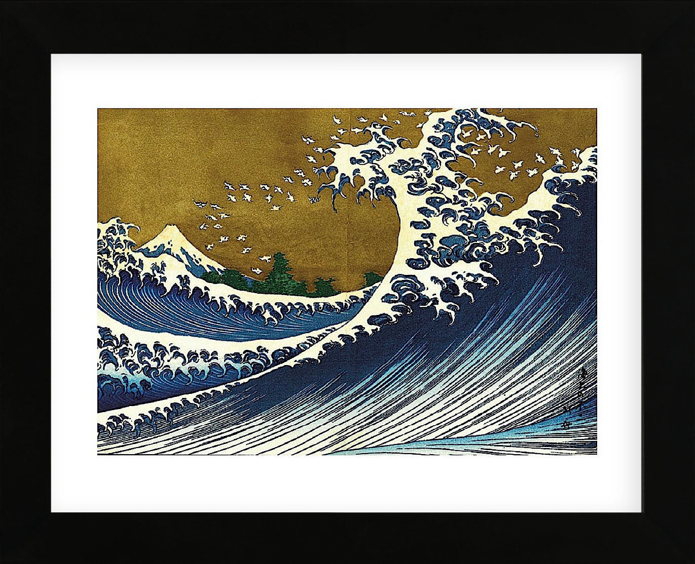 Big Wave (from 100 views of Mt. Fuji) (Framed) | McGaw Graphics