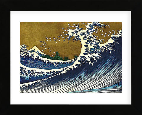 Big Wave (from 100 views of Mt. Fuji) (Framed) -  Katsushika Hokusai - McGaw Graphics