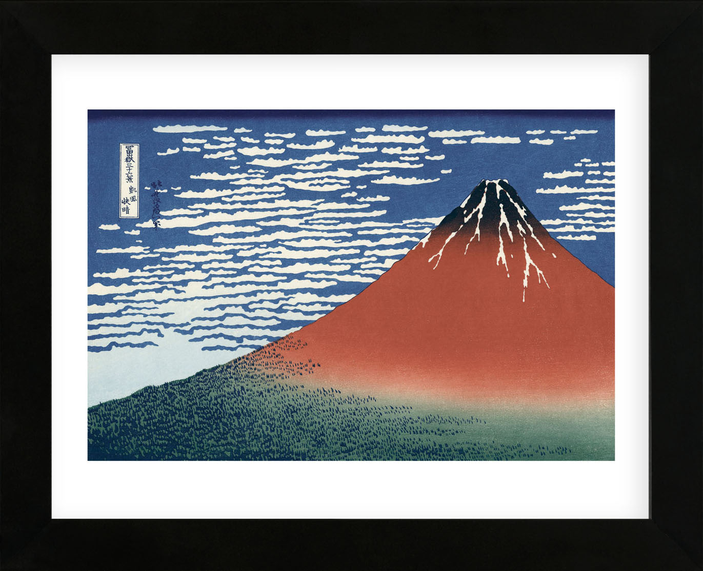 絵画 Red Mountain Red Fuji Mountain