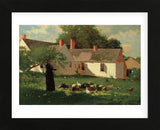 Farmyard Scene, c. 1874 (Framed) -  Winslow Homer - McGaw Graphics