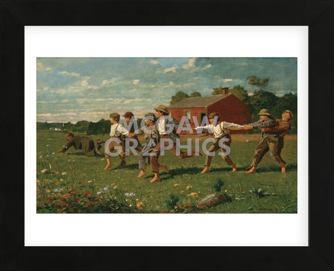 Snap the Whip, 1872 (Framed) -  Winslow Homer - McGaw Graphics