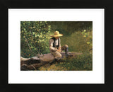 The Whittling Boy, 1873 (Framed) -  Winslow Homer - McGaw Graphics
