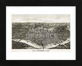 Panoramic View of the City of Cincinnati, Ohio, 1900 (Framed) -  Henderson Litho Co. - McGaw Graphics