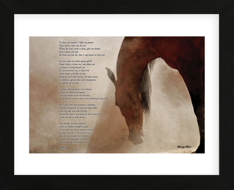 The Horse‚Äôs Prayer (Framed) -  Barry Hart - McGaw Graphics