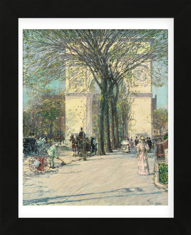 Washington Arch, Spring, 1890 (Framed) -  Childe Hassam - McGaw Graphics