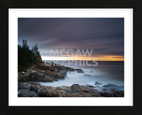 Misty Coastline (Framed) -  Michael Hudson - McGaw Graphics