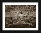 Working the Herd (Framed) -  Barry Hart - McGaw Graphics