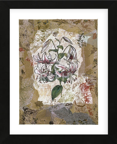 White Lily and Lace  (Framed) -  Annabel Hewitt - McGaw Graphics