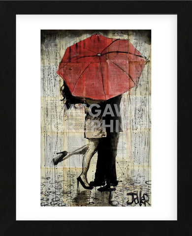 The Red Umbrella (Framed) -  Loui Jover - McGaw Graphics
