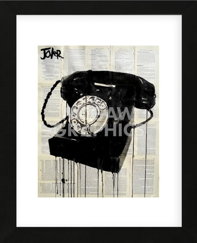 Black Phone (Framed) -  Loui Jover - McGaw Graphics