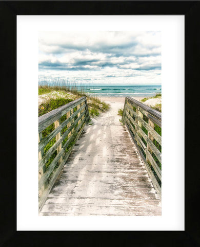 Seaside Entry (Framed) -  Mary Lou Johnson - McGaw Graphics