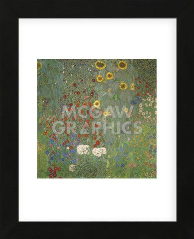 Farm Garden with Sunflowers, around 1905/1906 (Framed) -  Gustav Klimt - McGaw Graphics