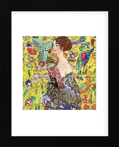Lady with Fan (Framed) -  Gustav Klimt - McGaw Graphics