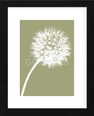 Dandelion Tilt (khaki)  (Framed) -  Jenny Kraft - McGaw Graphics