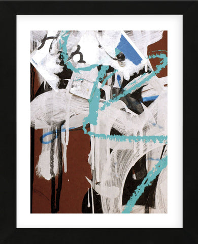 Aqua Tag 2  (Framed) -  Jenny Kraft - McGaw Graphics