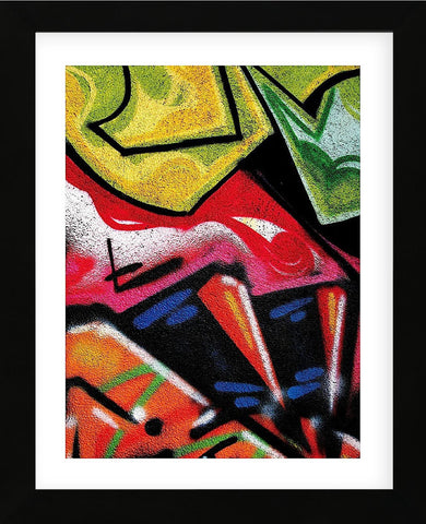 Colorful Graffiti (detail  (Framed) -  Jenny Kraft - McGaw Graphics