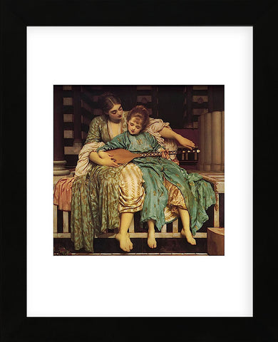 Music Lesson (Framed) -  Frederic Leighton - McGaw Graphics