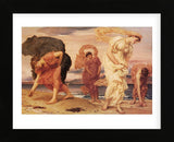 Greek Girls Picking up Pebbles  (Framed) -  Frederic Leighton - McGaw Graphics