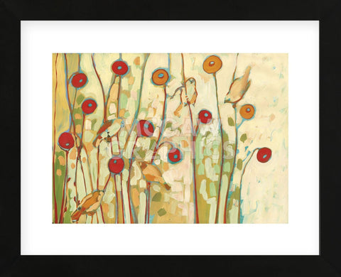 Five Little Birds Playing Amongst the Poppies (Framed) -  Jennifer Lommers - McGaw Graphics