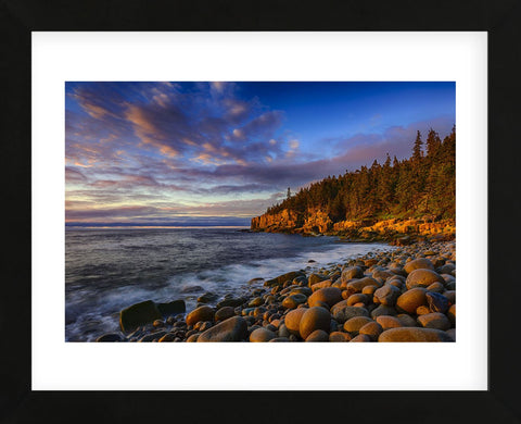 Sunrise on Otter Cliffs #4 (Framed) -  Robert Lott - McGaw Graphics