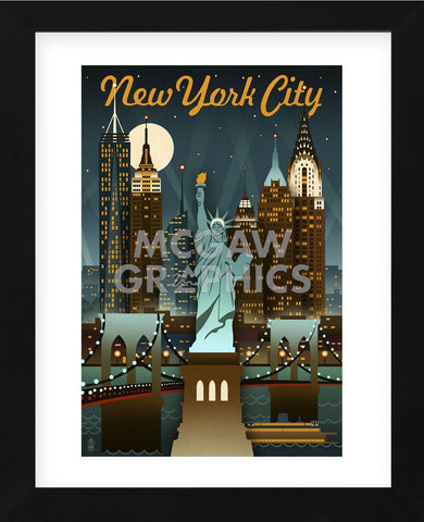 New York City (Framed) -  Lantern Press - McGaw Graphics