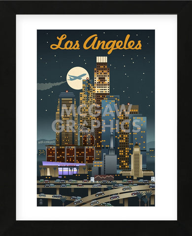 Los Angeles (Framed) -  Lantern Press - McGaw Graphics