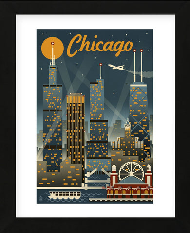 Chicago (Framed) -  Lantern Press - McGaw Graphics
