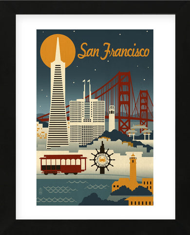 San Francisco (Framed) -  Lantern Press - McGaw Graphics