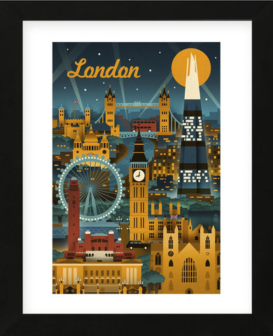London (Framed) -  Lantern Press - McGaw Graphics