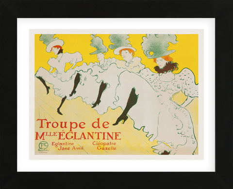 La Troupe de Mademoiselle Églantine, 1896 (Framed) -  Henri de Toulouse Lautrec - McGaw Graphics