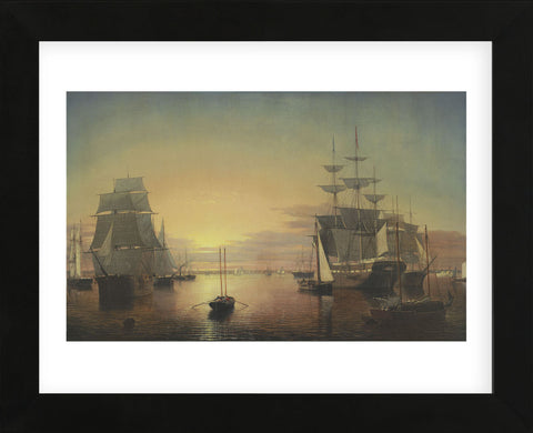 Boston Harbor, about 1850-55  (Framed) -  Fitz Hugh Lane - McGaw Graphics