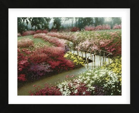 Monet‚Äôs Flower Garden (Framed) -  Zhen-Huan Lu - McGaw Graphics