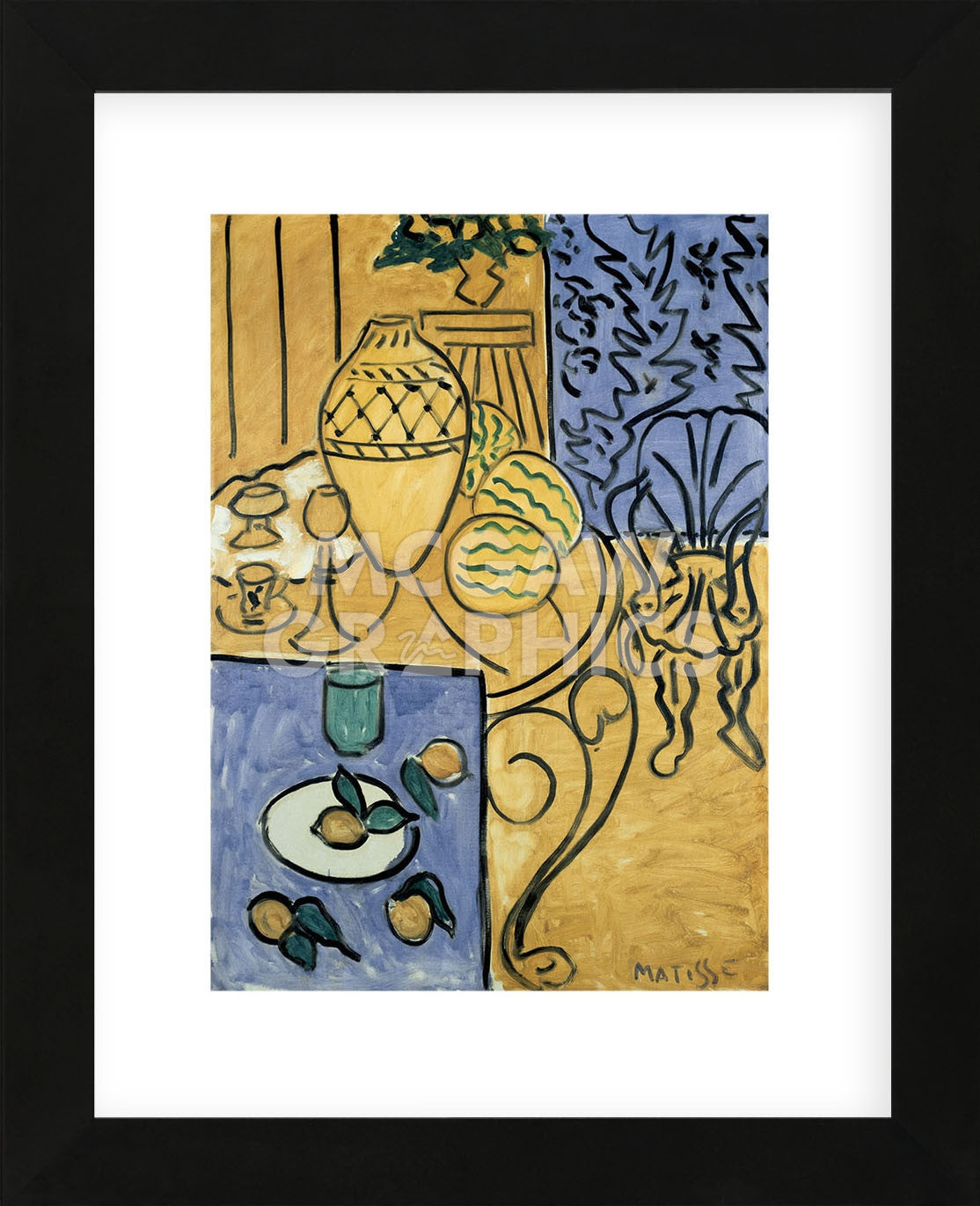 Interior in Yellow and Blue, 1946 (Framed) | McGaw Graphics