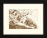 Creation of Adam (Adam detail)   (Framed) -  Michelangelo - McGaw Graphics