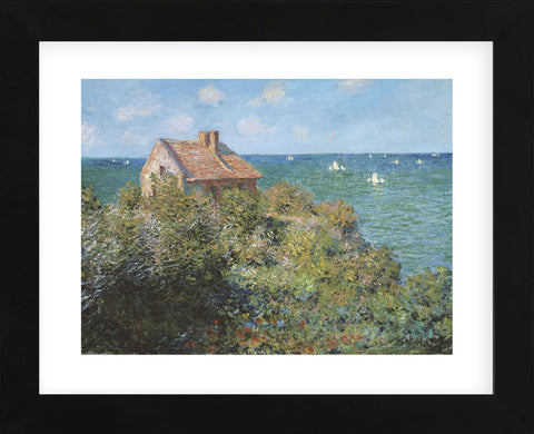 Fisherman's Cottage on the Cliffs at Varengeville, 1882  (Framed) -  Claude Monet - McGaw Graphics