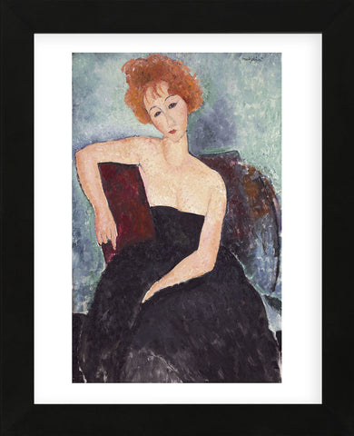 Red-Headed Woman    (Framed) -  Amedeo Modigliani - McGaw Graphics