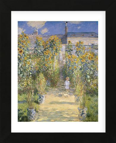 The Artist's Garden at Vetheuil, 1880  (Framed) -  Claude Monet - McGaw Graphics