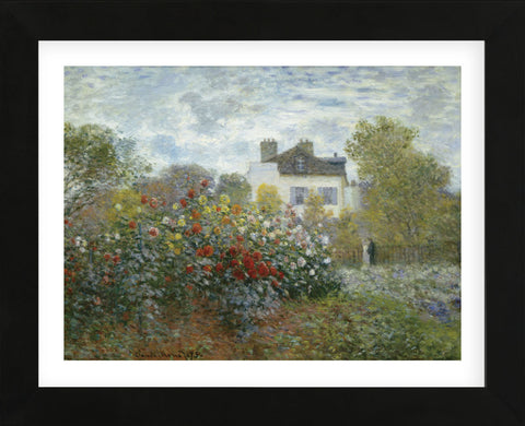 The Artist's Garden in Argenteuil (A Corner of the Garden with Dahlias), 1873  (Framed) -  Claude Monet - McGaw Graphics