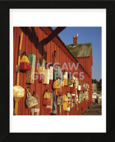 Motif with Buoys  (Framed) -  Phillip Mueller - McGaw Graphics