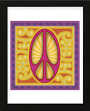 Peace Sign (pink) (Framed) -  Kem McNair - McGaw Graphics