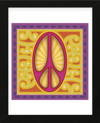 Peace Sign (pink) (Framed) -  Kem McNair - McGaw Graphics