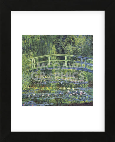 Water Lily Pond, 1899 (blue) (Framed) -  Claude Monet - McGaw Graphics