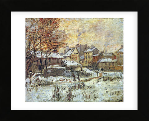 Snow Effect, Sunset (Framed) -  Claude Monet - McGaw Graphics