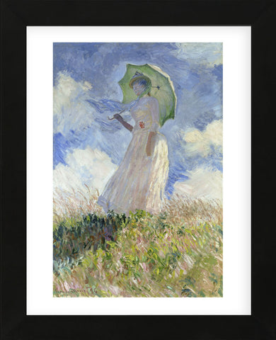 Woman with Parasol (Framed) -  Claude Monet - McGaw Graphics