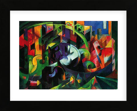 Abstract with Cattle (Framed) -  Franz Marc - McGaw Graphics