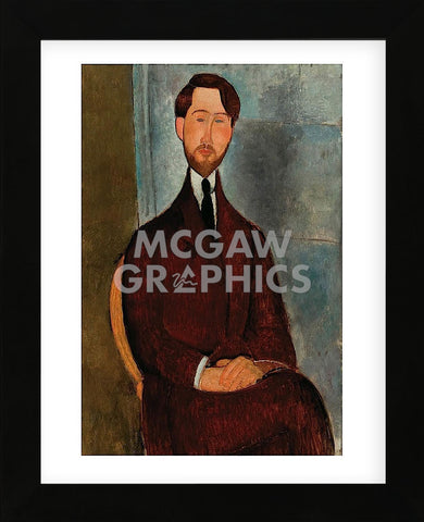 Portrait of Leopold Zborowski (Framed) -  Amedeo Modigliani - McGaw Graphics