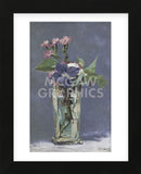 Carnations and Clematis in a Crystal Vase (Framed) -  Edouard Manet - McGaw Graphics