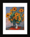 Vase of Sunflowers (Framed) -  Claude Monet - McGaw Graphics