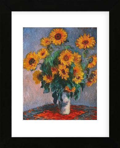 Vase of Sunflowers (Framed) -  Claude Monet - McGaw Graphics